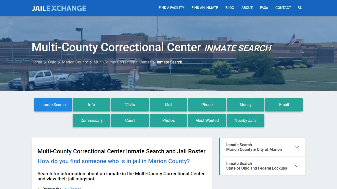 Multi-County Correctional Center Inmate Search - Jail Exchange